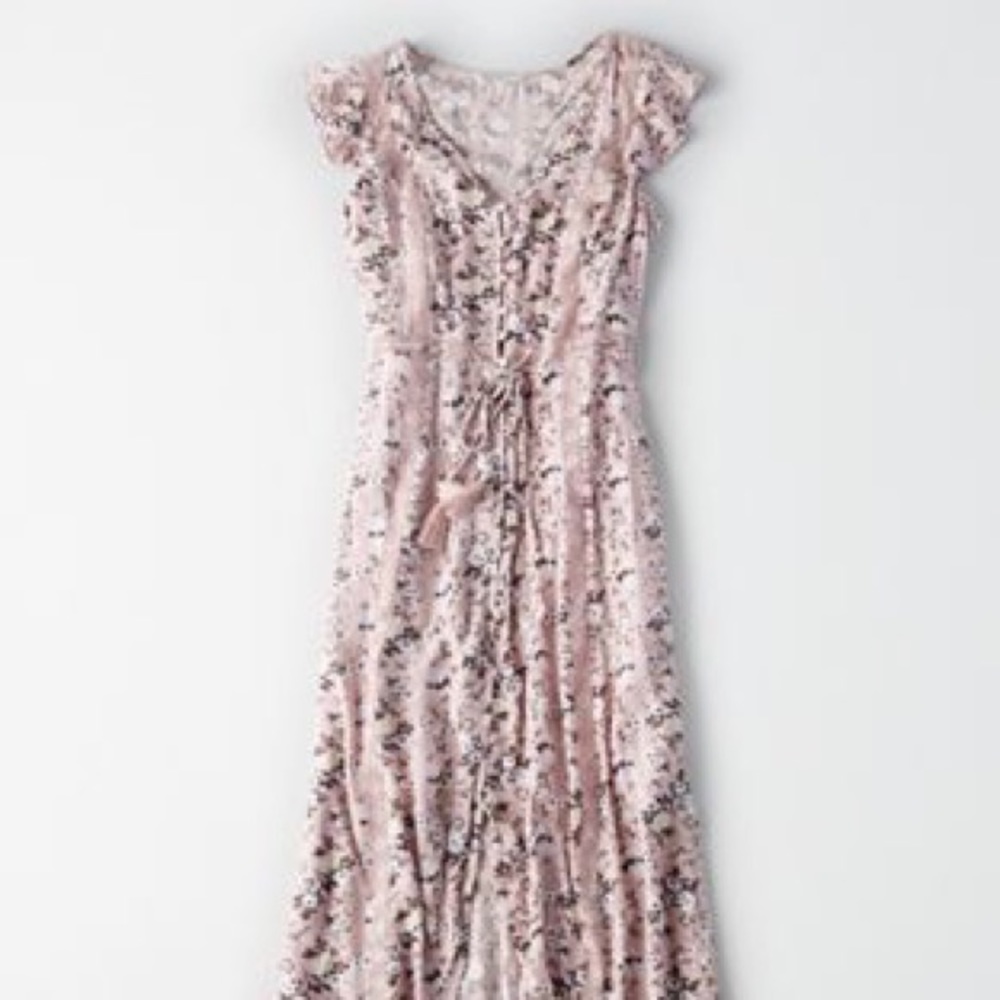 American Eagle Ae duster high low dress s NWT